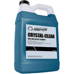Nanoskin CRYSTAL-CLEAR VOC-Free Glass Cleaner 1 Gallon - Ultra-Concentrated, Eco-Friendly, Streak-Free Finish | Versatile Use for 40:1 Dilution | Perfectly Safe for Auto, Home, Garage & Beyond