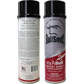 VizaBull Rocket Spray Glass Cleaner Windshield Glass Cleaner Truck Cleaning Supplies 19oz