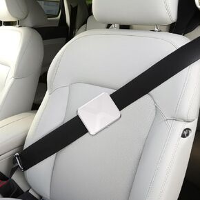 Shoulder Strap Adjuster, Relieves Neck Pressure, Improves Driving Comfort, Seat Belt Clips for Elder Adults Children Pregnant and Overweight Individuals(Silver 1pcs)