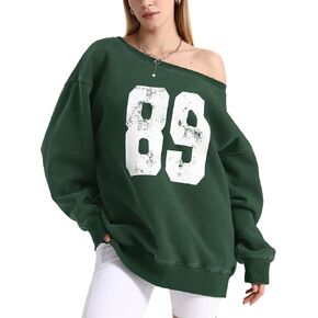 Hatant Off the Shoulder Sweatshirts Womens Graphic Hoodies Jersey Sweatshirts Off Shoulder Sweat Pullover Hoodies for Women