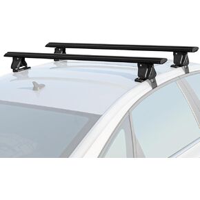 Universal 55" Roof Rack Cross Bars, Adjustable Car Top Roof Rack,Aluminum Locking Crossbars Fit for Car SUV Without Any Types of Side Rails