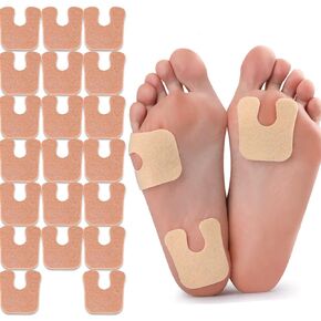 u تشكل منصات حدوة حصان الفواصل للأقدام للأقدام ، وسائد الكالس moleskin للأقدام منصات metatarsal ، وشعرت منصات القدم callus pads للقدم السفلية من القدم والكعب (10)