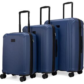 Badgley Mischka Evalyn 3 Piece Expandable Luggage Set (Black)