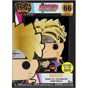 Loungefly PIN Large POP! Enamel Pin - Boruto Uzumaki Next Generations: Boruto Uzumaki with Marks - Boruto: Naruto Next Generations Enamel Pins - Cute Collectable Novelty Brooch - for Backpacks
