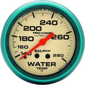 Auto Meter 4535 Ultra-Nite Water Temperature Gauge