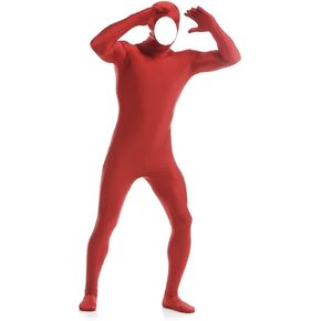 Open Face Bodysuit Unisex Spandex Zentai Costume - Stretch Adult Disappearing Man Body Suit for Halloween & Cosplay