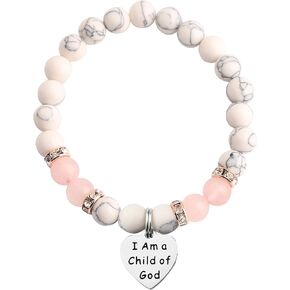 MAOFAED Baptism Gift First Communion Gift Religious Jewelry Bracelet