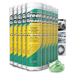 Green Grease 1003 Synthetic Waterproof High Temperature Grease, 14 Oz. Tube (Pack of 10)