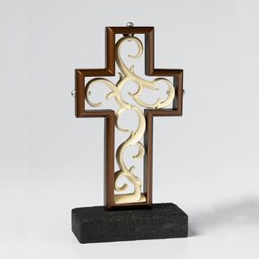Unity Cross® Bronze & Ivory Color; Unity Candle Unity Sand Elegant Rustic Alternative