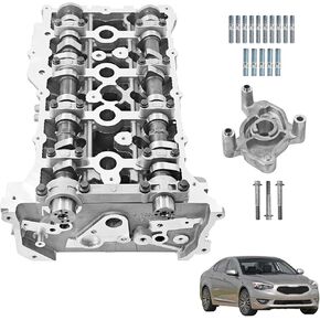 G4KJ NEW Cylinder Head Assembly Fit for 2.4L 2011-2016 Hyundai Azera Sonata Santa Fe Sport Sportage Tucson Kia Optima Sorento Cadenza Replaces# 22111-2G560, 22111-2G510