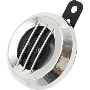 1Pc Universal Electric Horn, 110DB 12V Waterproof Round Horn Speaker for Motorcycles ATV Karts Motocross Scooters