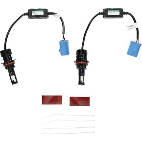 Tiger Lights TLHL-9007 12V LED Headlight Conversion Kit Compatible with/Replacement for General Electric 9007 1.2 Amps, 16 Wattage, 1400 Lumens, (2) LED Light Bulbs Off-Road Light