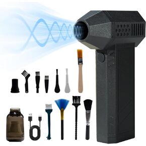Kywyoyou Jet Dry Blower ، Jet Dry Mini Blower ، Duster Air Electric ، Jet Fan 120000 دورة في الدقيقة ، مجفف سيارة منفاخ نفاث للسيارة ، التنظيف ، التخييم.