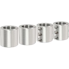 HECASA Tube Clamp Split Collar Compatible with 1.875 Inch OD Size Steel Tube Roll Bar Clamps Weldable Bolt on Roll Cage Mounts 4 Pcs