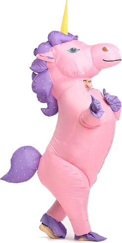 زي يونيكورن ، قابلاً للنفخ ، بدلة تفجير ، حجم البالغين in Kuwait