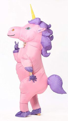 زي يونيكورن ، قابلاً للنفخ ، بدلة تفجير ، حجم البالغين in Kuwait