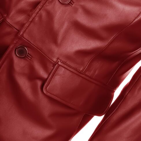 Lambskin Mens Leather Blazer 2 Button Sport Coat- Lambskin Leather Blazers for Men Premium Leather Coat in Saudi Arabia