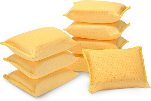 8 PCS Car Windshield Cleaner و Defogger Window Glass Defogger صفراء Chamois Sponge Gash Car Tool لتنظيف الزجاج الأمامي الداخلي in Kuwait