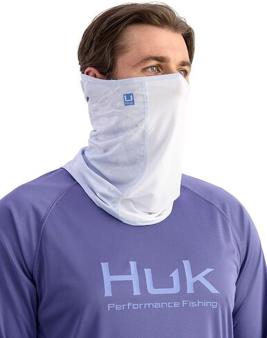 Huk Mens Pursuit Neck Gaiter ، حماية للوجه مع حماية من أشعة الشمس 30+ in Kuwait