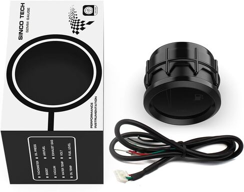 12V Universal 2 "52mm مستوى الوقود مقياس السيارات المقياس Auto Meter أبيض LED (مقياس الوقود) in Kuwait