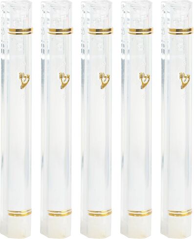 علبة Mezuzah البلاستيكية مع القليل من التصميم الذاتي للعصا المائية المقاومة للماء التي تباع في وحدة 5 أجزاء in Kuwait