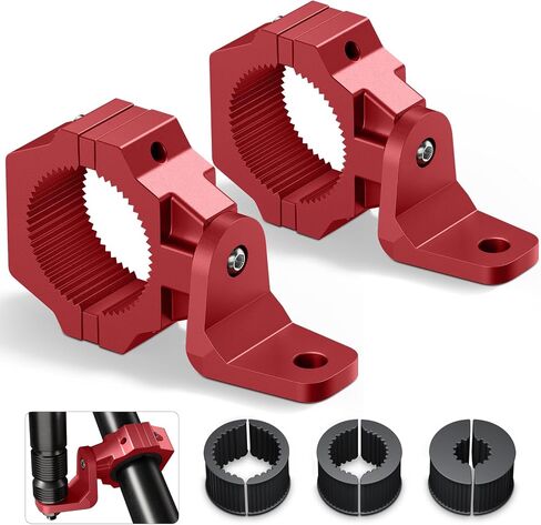 2PC Blue UTV Whip Mount, 360° Adjustable Heavy Duty Aluminum UTV Flag Mount, 1"-1.75"-2" Whip Light Mount Bracket for Roll Bar, Antenna of UTV ATV Polaris RZR SXS Can-Am in Saudi Arabia