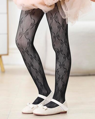 Century Star Girls Lace Stockings Kids Cheer Prays Fishnet Hollow Dance Dusterned 2 pack pantyhose in Saudi Arabia