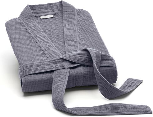 Boll & Branch Dream Robe - 100 ٪ من القطن العضوي - ناعم فائق وخفيف الوزن وتنفس وسبق تقلصه - للجنسين in Kuwait