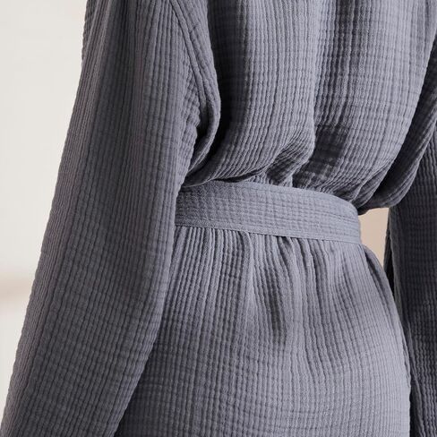 Boll & Branch Dream Robe - 100 ٪ من القطن العضوي - ناعم فائق وخفيف الوزن وتنفس وسبق تقلصه - للجنسين in Kuwait