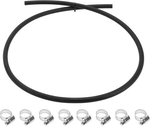 3/16" Fuel Line Kit 4.52ft Vacuum Hose Automotive Fuel Hose with 8 Clamps 1 Set in Saudi Arabia