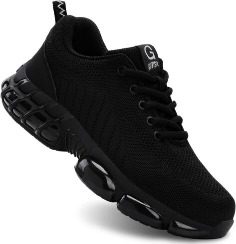 Steel Toe Shoes for Men Lightweight Work Shoes Safety Shoes Air Cushioned Steel Toe Sneakers Indestructible Steel Tennis Toe Shoes Construction Industrial Work Safety Sneakers in Saudi Arabia