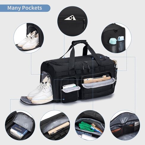 Duffle Bag for Travel Large Duffle Backpack Deployment Bag with Backpack Straps 3 In 1 Tactical Military Backpack with Shoe Compartment Football Weekender Gym Bag for Overnight Traveling Sport in Saudi Arabia