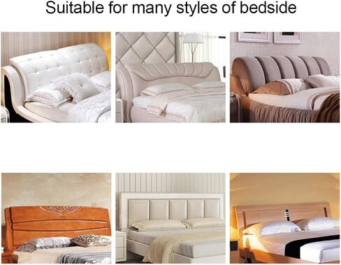 Z&WTOGFEV Stretch Headboards Cover Slipcover Backrest Cover All-Inclusive Headboards for Beds Cover Protective Wood Leather Bed Dust Cover Curved (Light Grey,Queen 59-67in) in Saudi Arabia