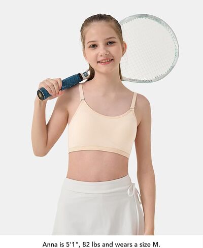 ساليا فتاة تدريب حمالة صدر للفتيات 10-16 مع حشوة ثابتة ، حمالات الفتيات للمراهقين مع اثنين من أزواج من الأشرطة الصافية القابلة للاستبدال in Kuwait