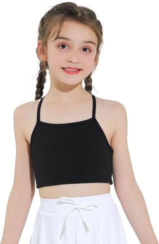 صدرية الفتيات الرياضية - حزام معكرونة y Back Training Pras for Teens Racerback Yoga Bra Comfort Top Crop in Kuwait