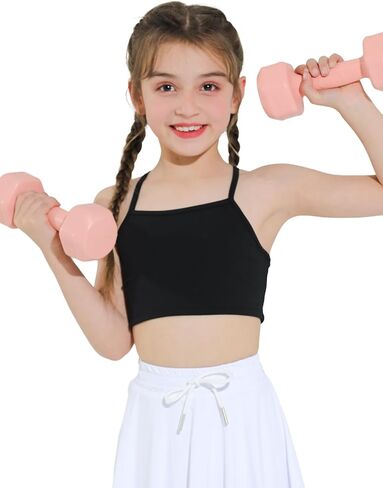 صدرية الفتيات الرياضية - حزام معكرونة y Back Training Pras for Teens Racerback Yoga Bra Comfort Top Crop in Kuwait