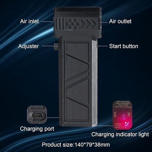 KYWYOYOU Jet Dry Blower, Jet Dry mini Blower, Electric Air Duster, Jet Fan 120000 RPM Wind Speed, Jet Blower car Dryer for Car,Cleaning, Camping. in Kuwait