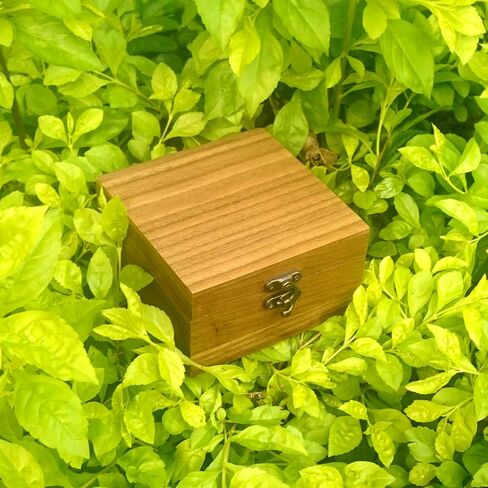 صندوق مجوهرات مربع Walnut Color Box ، مصنوع يدويًا للحصول على التذكارات ، عيد الأب ، عيد الأم ، الذكرى السنوية ، عيد الميلاد ، صندوق عيد الحب (مربع الساعة 11 * 11 سم) in Kuwait