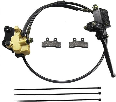 Pro Bat Bat Hydraulic Frake Cylinder Cylinder Master مع وسادة فرامل إضافية لـ 50cc 70cc 90cc SSR 110cc 125cc Atomik Ssr Apollo الدراجة الأوساخ الصينية ، in Saudi Arabia