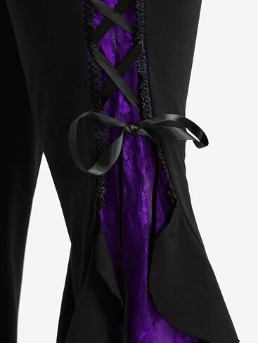 ROSE GAL Rosegal Women Plus Size Bell Bottoms Gothic Flare Pants in Saudi Arabia
