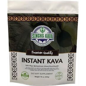 Singhs micronized الفوري الكافا المسحوق الكافا (1 رطل) 16oz
