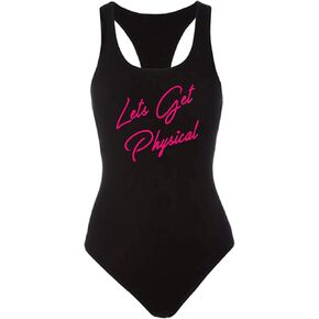 اندفاعة من الأنيقة دعونا نحصل على بدلة جسدية في الثمانينات- تجريب الأزياء الرجعية النيون bodysuit