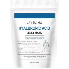 Hyaluronic Acid Powder 100g - Low Molecular Weight, Vegan & Cosmetic Grade, Water-Soluble Hydrating Ingredient for DIY Facial Serums, Moisturizing & Smoothing Skin (1PC)