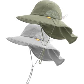 FURTALK Toddler Kids Sun Hat UPF 50+ Sun Protective Bucket Hat for Baby Summer Beach Hats