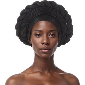 African Women's Headwear Wedding Party Headwear Gele Headties Nigerian Handmade Hats for Women