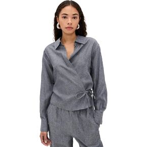 Vince Women's Collared Wrap Top