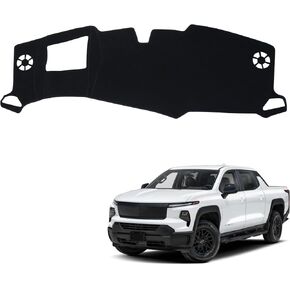 Dashboard Mat Cover Interior Center Console UV Rays Protector Compatible with Ford F150 Lightning (Only Fit for 15.5-inch Touchscreen) 2022-2025 Dash Board Mat Carpet Accessories