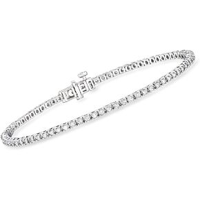 Ross-Simons 1.00 ct. t.w. Lab-Grown Diamond Tennis Bracelet in Sterling Silver