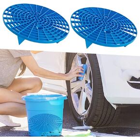 2 PCS Car Wash Bucket Insert, Dirt Guard Bucket Insert Helps Remove Dirt Debris Washing Kit, Detail Grit Trap Filter Cleaning Tool Fits 3-5 Gallon Bucket, Car Accessories