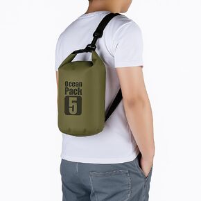 Floating Waterproof Dry Bag Backpack 5L/10L/20L, Roll Top Sack for Kayaking, Rafting, Boating, Swimming, Camping, Hiking, Beach, Fishing (Blue, 10L)